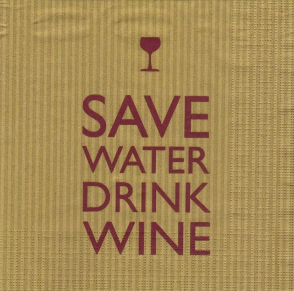 SAVE WATER BROWN