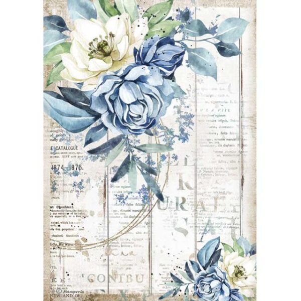 ROMANTIC SEA DREAM BLUE FLOWERS