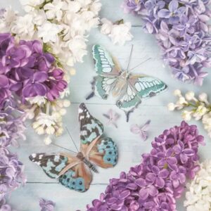LILAC COLLAGE WITH BUTTERFLIES